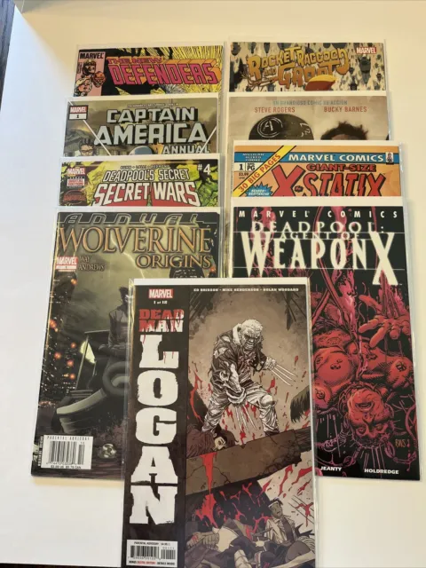 Marvel Comic Book Lot Of 9