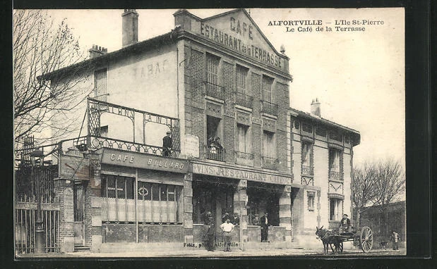 CPA Alfortville, le Cafe de la Terrasse