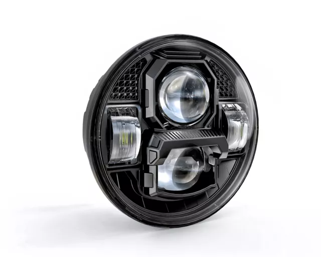 E24 E-Nummer 5,75 Zoll 84W LED Scheinwerfer Hi/Lo Beam für Harley Indian Triumph 2