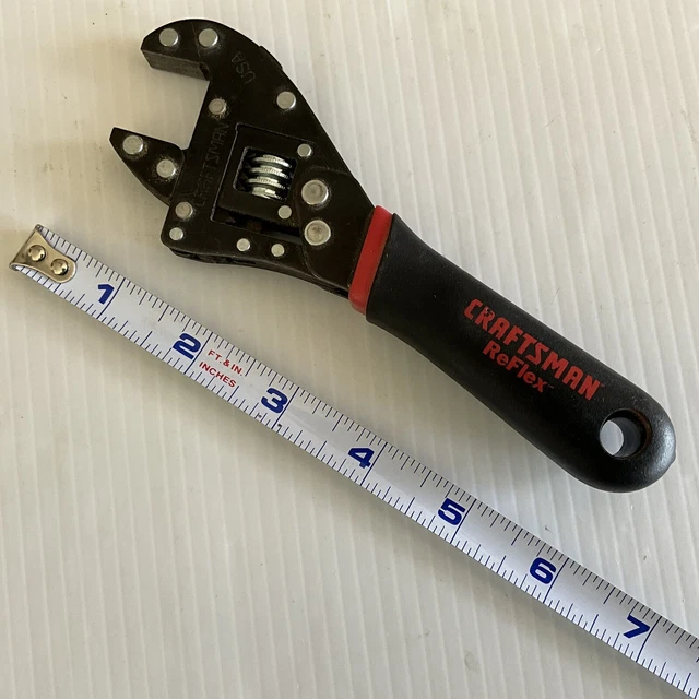 CRAFTSMAN 45781 REFLEX Adjustable Wrench 6.5" Made in USA 13.29 PicClick