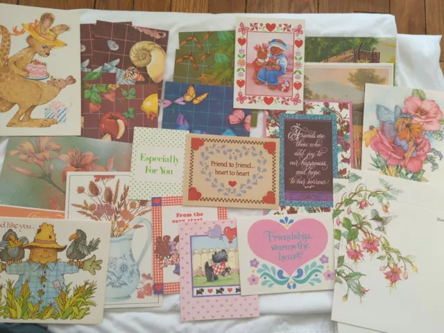 Vintage 70’s CURRENT Stationary Keepsakes Greetings Floral Notecards Lot Of 28+