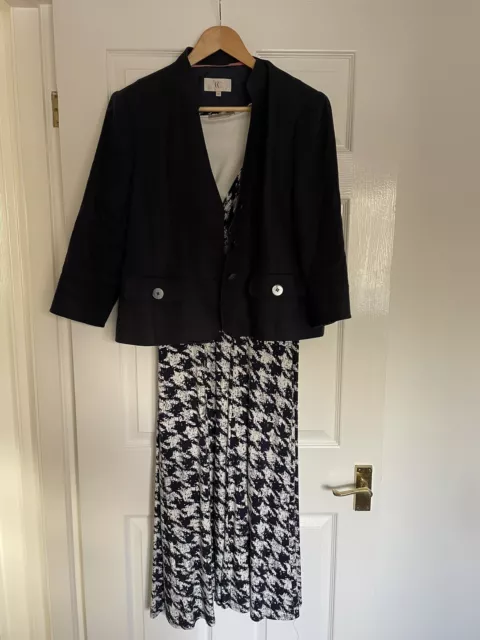 Country casuals Wedding outfit Size 18 navy Dress And Jacket