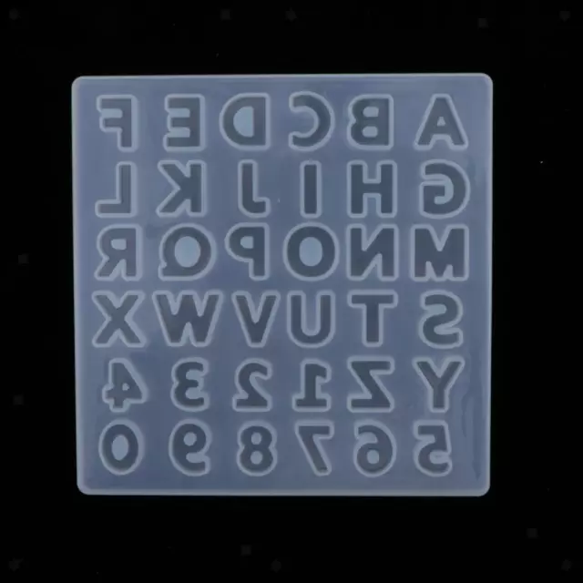 Lettere in silicone Numeri Stampo Resina Colata Gioielli Creazione di stampi 3