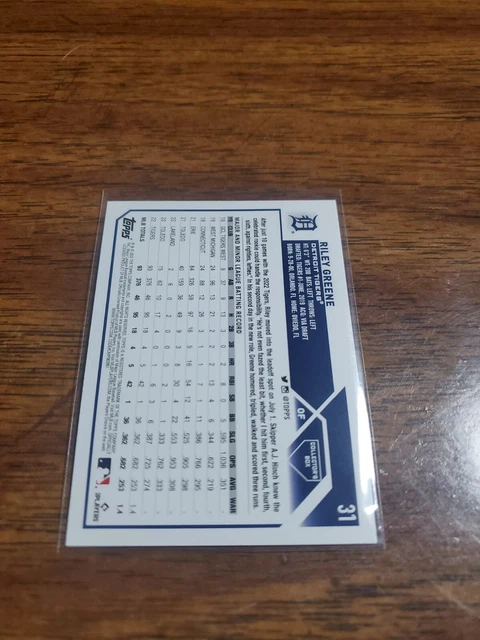 2023 Topps Series 1 RILEY GREENE Collectors Super Box Foil Board RC #31 2