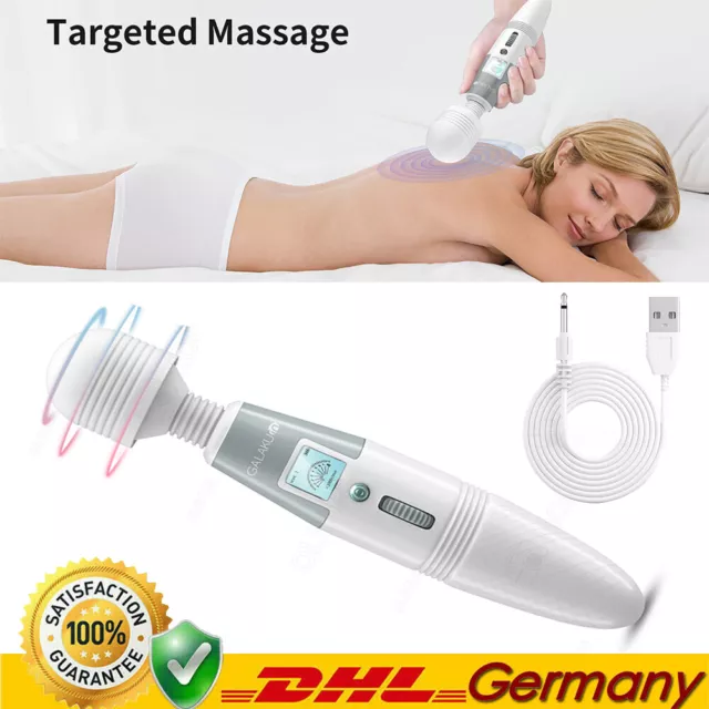 Massagestab Wand Magic Massagegerät Vibrator Stark Massager Akku Massage Body DE