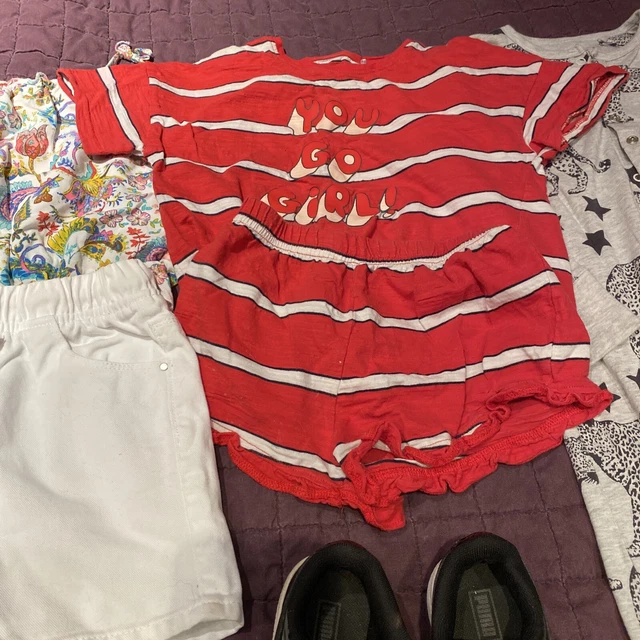 JB) Next Girls Bundle Aged 6 Shorts Tops Pumps 3