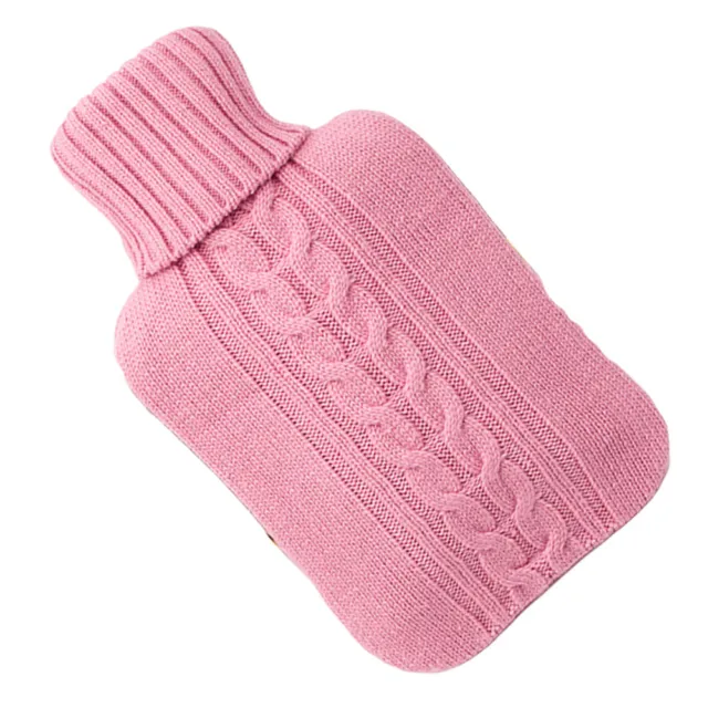 Knitted Hot Water Bottle Cover Bag Warmth Quick Pain Relief Case