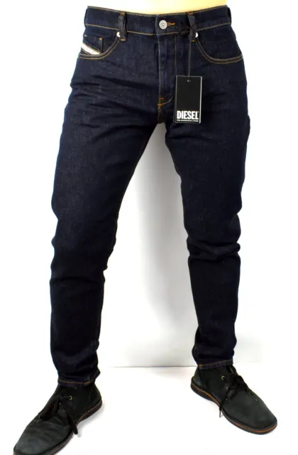 Diesel $250 Men's D-Strukt R07R2 Dark Rinse Slim Fit Jeans