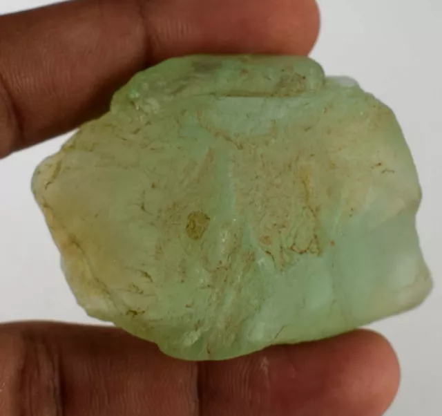 329 Ct/53 mm Brazilian Green Fluorite Healing Gemstone Rough Natural Untreated