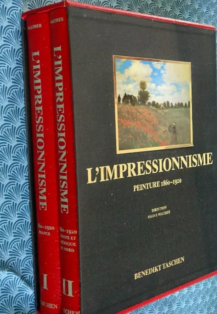 L’IMPRESSIONNISME Peinture COFFRET 2Volumes. Cuir Walther Benedikt TASCHEN