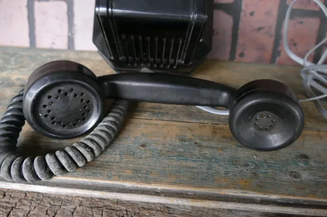 antique telephone Automatic electric monophone rotary bakelite model 50 wall 3