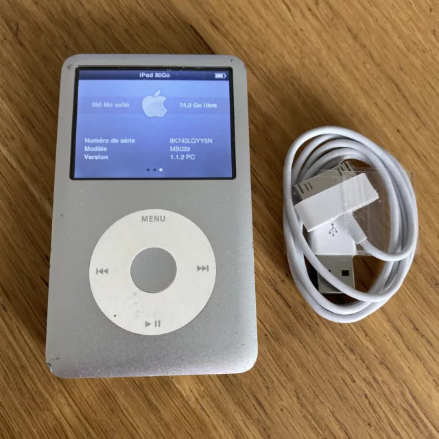 Apple Ipod 80go A1238 - 80gb Classic IPod Classique - Avec Câble