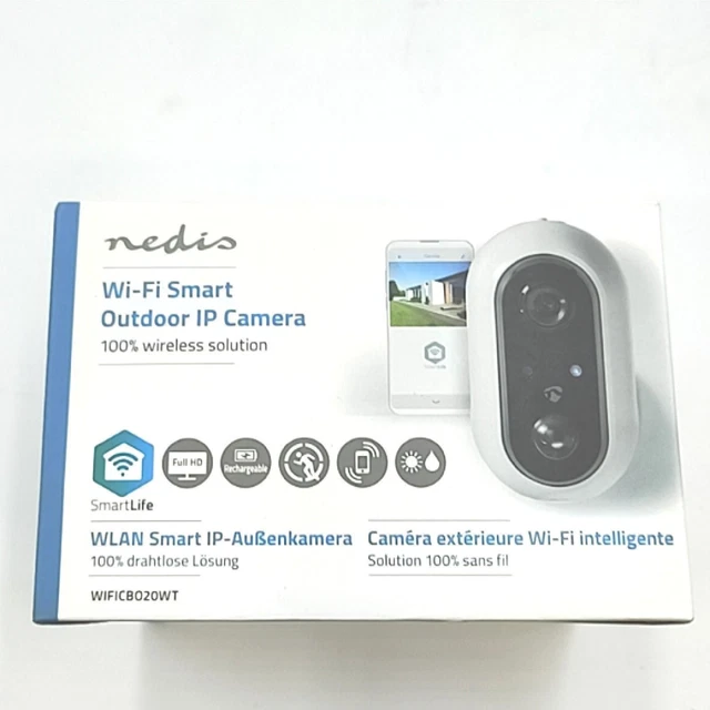 Smartlife Außenkamera Wi-Fi Full HD 1080p IP65 Max. Batterie-Lebensdauer: 4 Fire