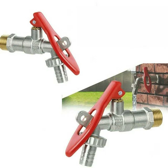 Robinet D'Extérieur Verrouillable Avec Clé - Filetage 1/2", Alliage De Zinc - Pour Jardin, Buanderie, Accès Sécurisé