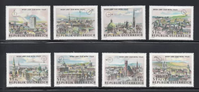 Austria Semi-Postal Stamps, 1964, Scott # B306-B313, Unused, 8 Different