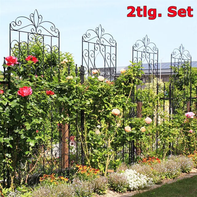 XXL Rankgitter Rankhilfe Metall Spalier Garten Pulverbeschichtet 172cm 2er Set