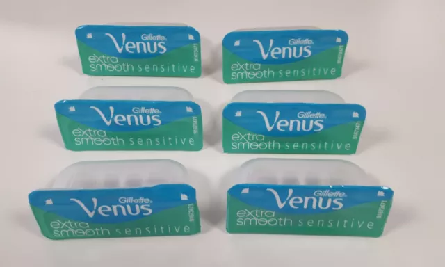 Gillette Lot de 6 pcs Venus Extra Smooth sensive, Lames de Rasoir Femme /EBRK