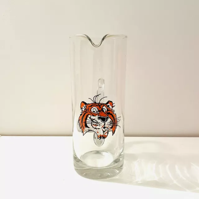 🔵 rara caraffa pubblicitaria ESSO anni 70 “metti un tigre nel motore”