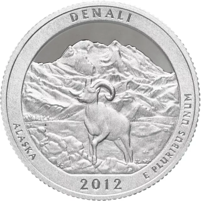 2012 S Parks Quarter ATB Denali National Gem Proof Deep Cameo 90% Silver US Coin