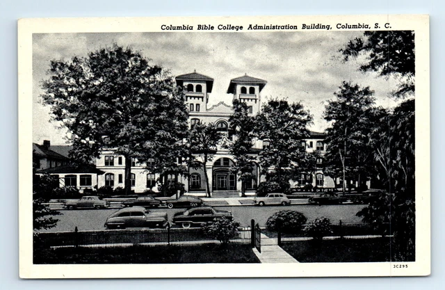 COLUMBIA, SC Postcard - BIBLE COLLEGE ADMINISTRATION BUILDING COLUMBIA SC