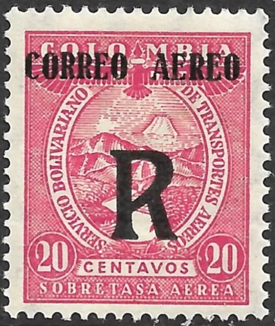 Colombia Scott #CF4 VF Mint Hinged Air Post Registration 1932.