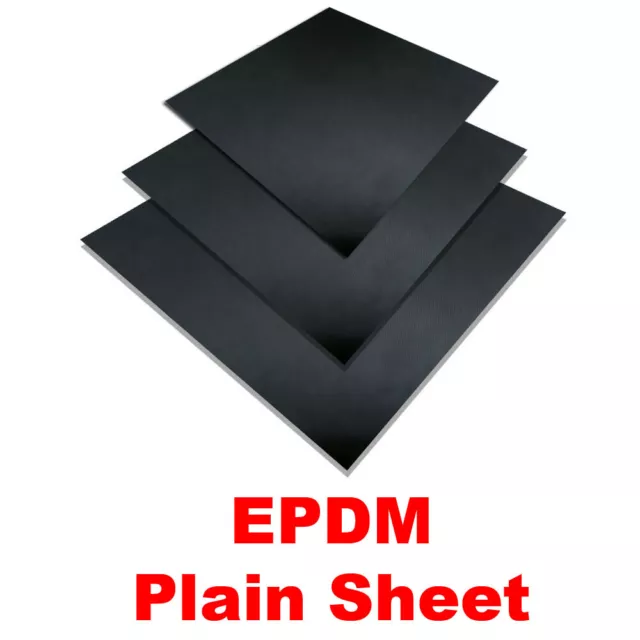 Rubber Sheeting Solid EPDM Sheet Mats Florring BLACK VARIOUS THICKNESS & SIZES