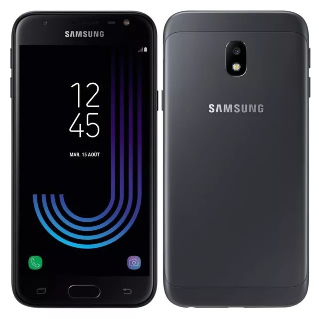 Samsung Galaxy J3 (2017) SM-J330FN - 16GB - Black (Unlocked) Smartphone Mobile