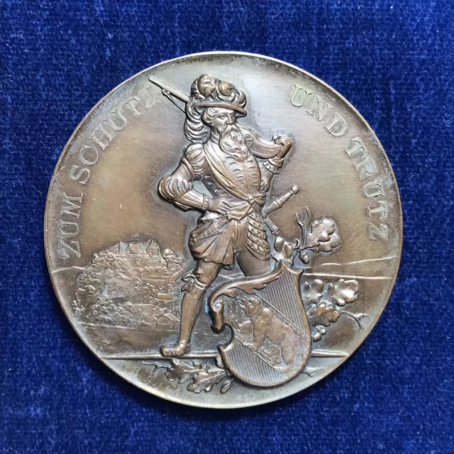 Swiss Medal Cantonal Shooting Festival 1891 Burgdorf Bern Switzerland