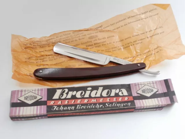 Rasiermesser SOLINGEN BREIDORA Breidohr SUPERB PreWW2 Straight Razor Navalha!