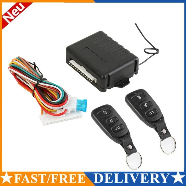 Kit Serratura Centrale Con Telecomando Per Auto - Sistema Blocco/Sblocco Senza Chiave, 2 Telecomandi, Apertura Bagagliaio