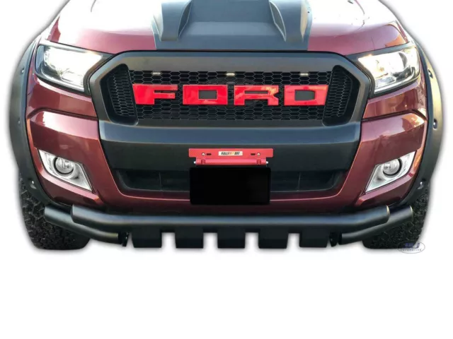 Barre de pare-choc avec plaque de protection pour Ford Ranger