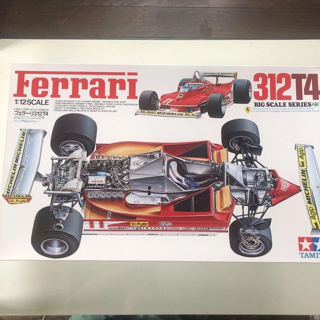 TAMIYA 1/12 FERRARI 312T Big Scale Series sports car model kit from
