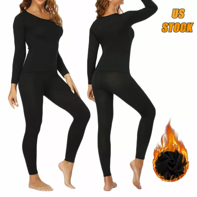 WOMENS 100% COTTON Thermal Long Johns Underwear Top & Bottom 2PC Set Waffle  Knit $15.88 - PicClick