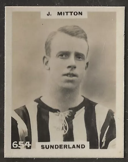 Pinnace Football-Photo Back-#0654- Sunderland - J. Mitton