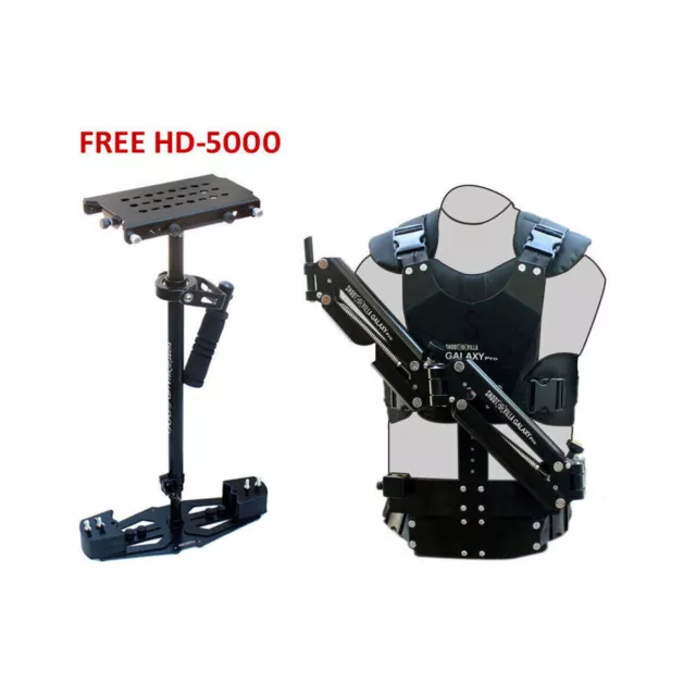 Chaleco y brazo doble SHOOTVILLA Galaxy Pro con Steadycam HD-5000 GRATIS