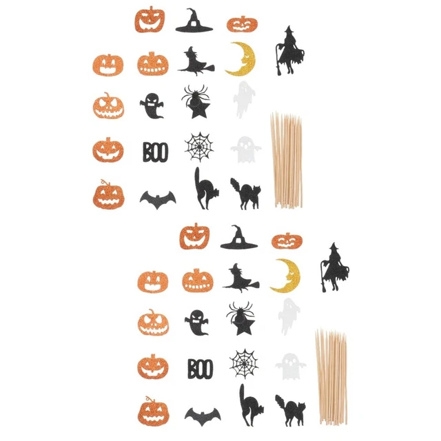 42 piezas Halloween Cake Toppers Cupcake Topper Picks para