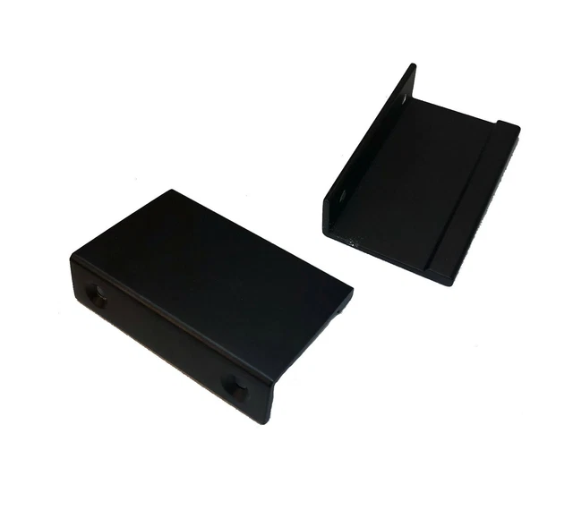 Flat Handle Pull Kitchen Bathroom Door Drawer Cabinet Hardware Matte Black 69-35