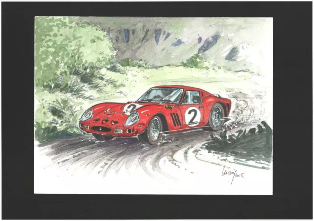 Dessin Original Inedit De Porche Par Philippe Luguy Superbe Etat