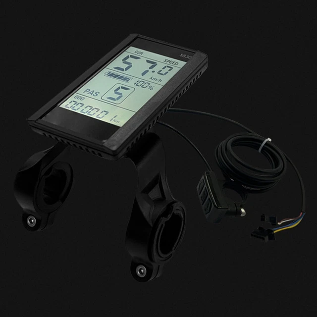 Écran LCD étanche S830 Pour Vélo/scooter électrique 36/48V – Affichage Vitesse, Batterie, PAS