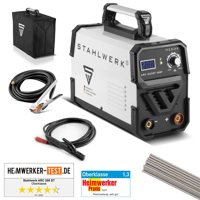 Poste à souder STAHLWERK ARC 200 ST IGBT inverter à Electrodes / MMA 200 ampère