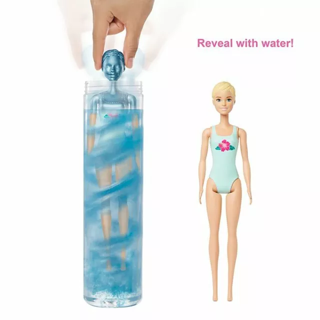 BARBIE Color Reveal Doll Mystery ORANGE Tube SUNNY N COOL Series Wave 3 Metallic 3