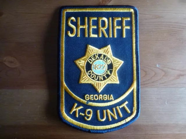DEKALB COUNTY GEORGIA SHERIFF K-9 UNIT Patch USA Obsolete Original