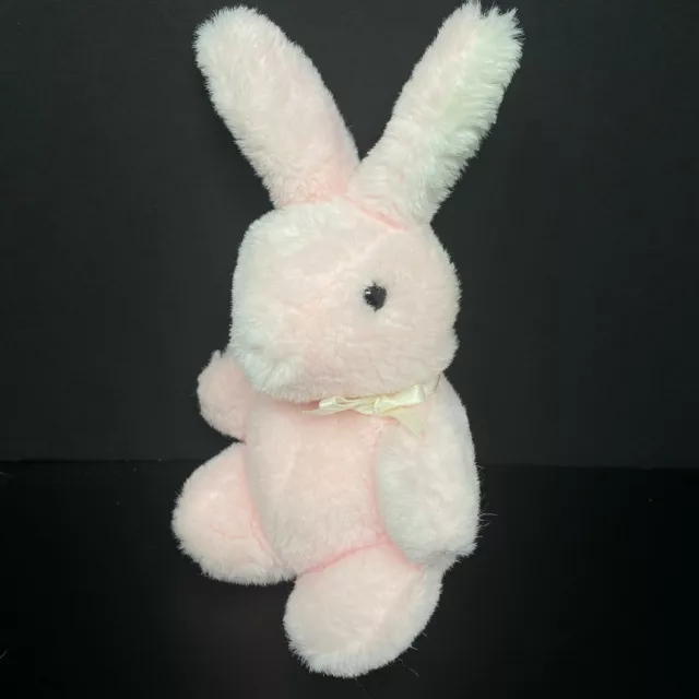 VINTAGE KINDER GUND Pink Bunny Rabbit Plush 7