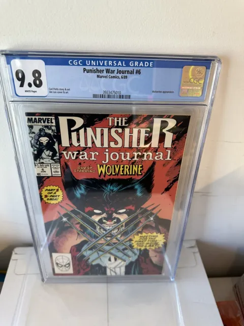 Punisher War Journal 6 & 7 1st Punisher vs. Wolverine 1989 Marvel CGC 9.8 WP
