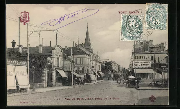 CPA Joinville-le-Pont, Prise de la Gare 1904