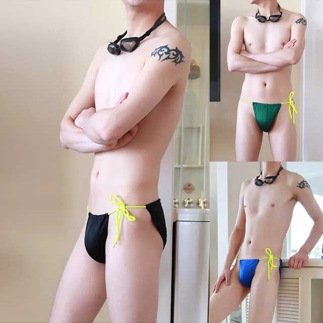 For Homme Short de Bain Maillot Polyester Sexy Natation Bikini sous-Vêtement