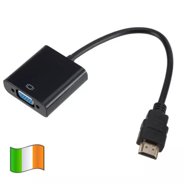HDMI Male to VGA Female HD Video Converter Adapter Cable for LAPTOP PC Monitor