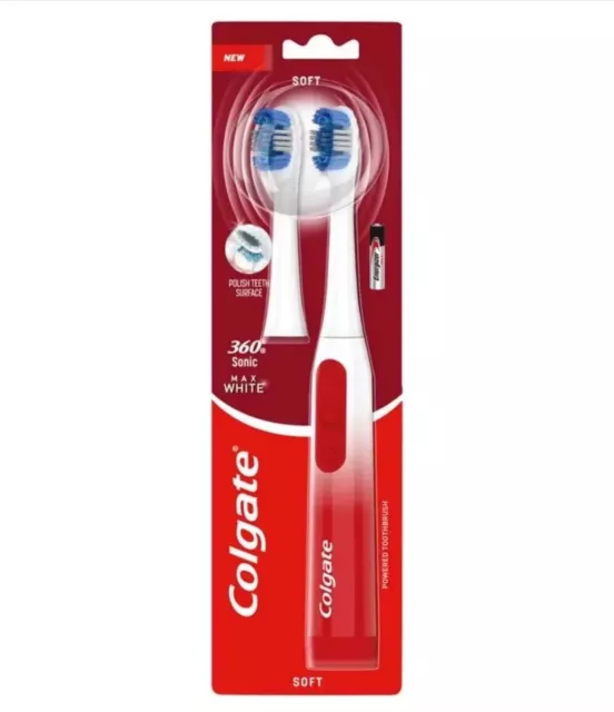 Colgate Max White 360 Electric Toothbrush With Batteries *BRAND NEW* - Free P&P