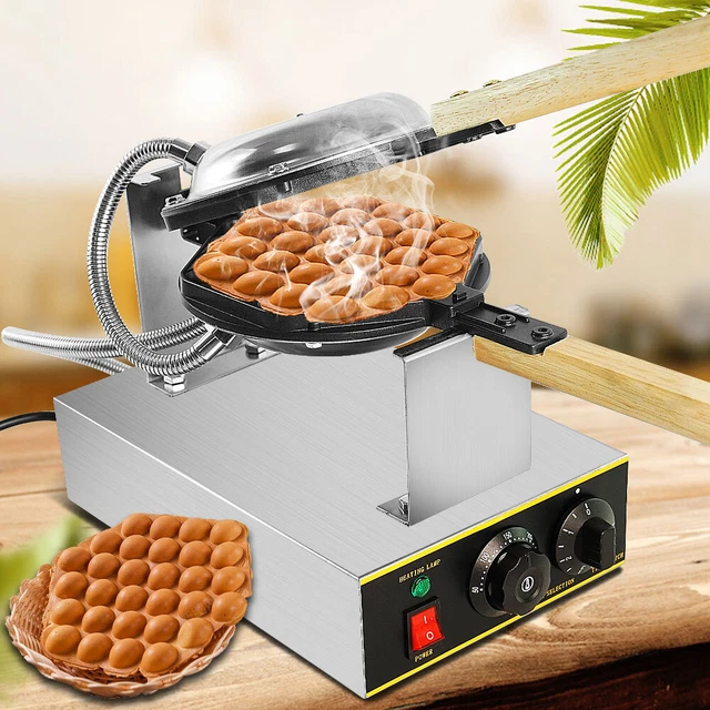 Stainless Steel Waffle Maker Machine Egg Cake Oven Puff Bubble Cake Baker