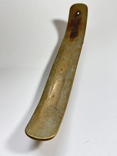 VTG  Brass Incense Ash Catcher 10" Incenses Boat Holder Ash Catcher Aromatherapy